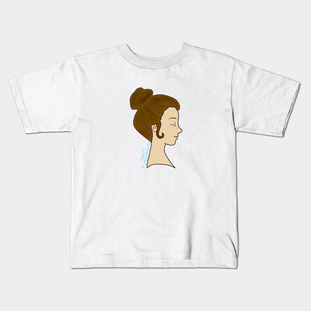 Messy Bun and Getting Things Done Kids T-Shirt by maddie55meadows